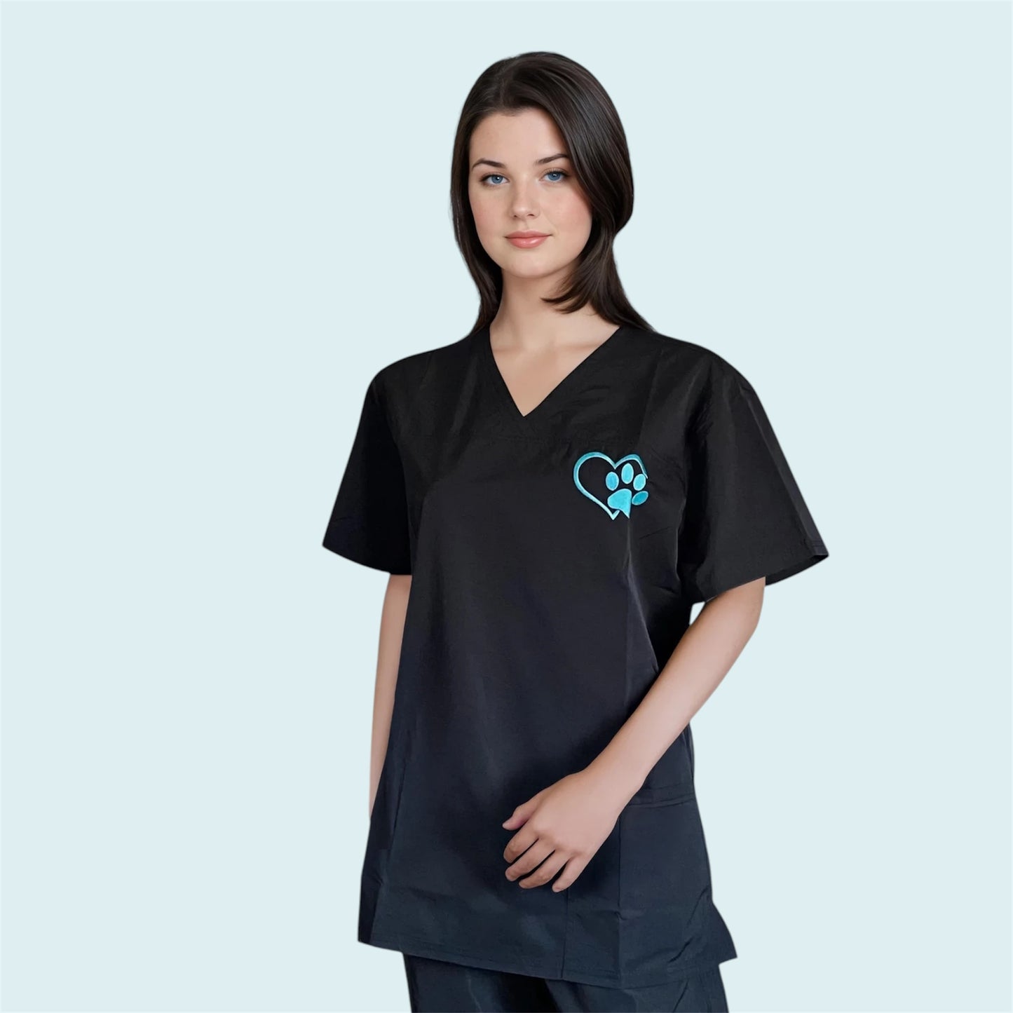 Hair Resistant Dog Grooming Tunic | V Neck Front Grooming Uniform UK