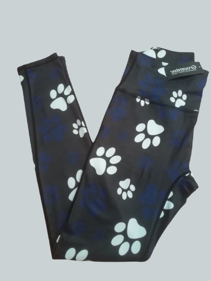 Clearance Paw Print Leggings - GroomtecApparel