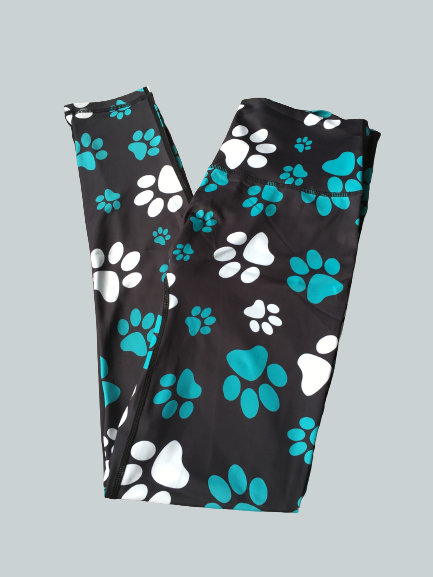 Clearance Paw Print Leggings - GroomtecApparel