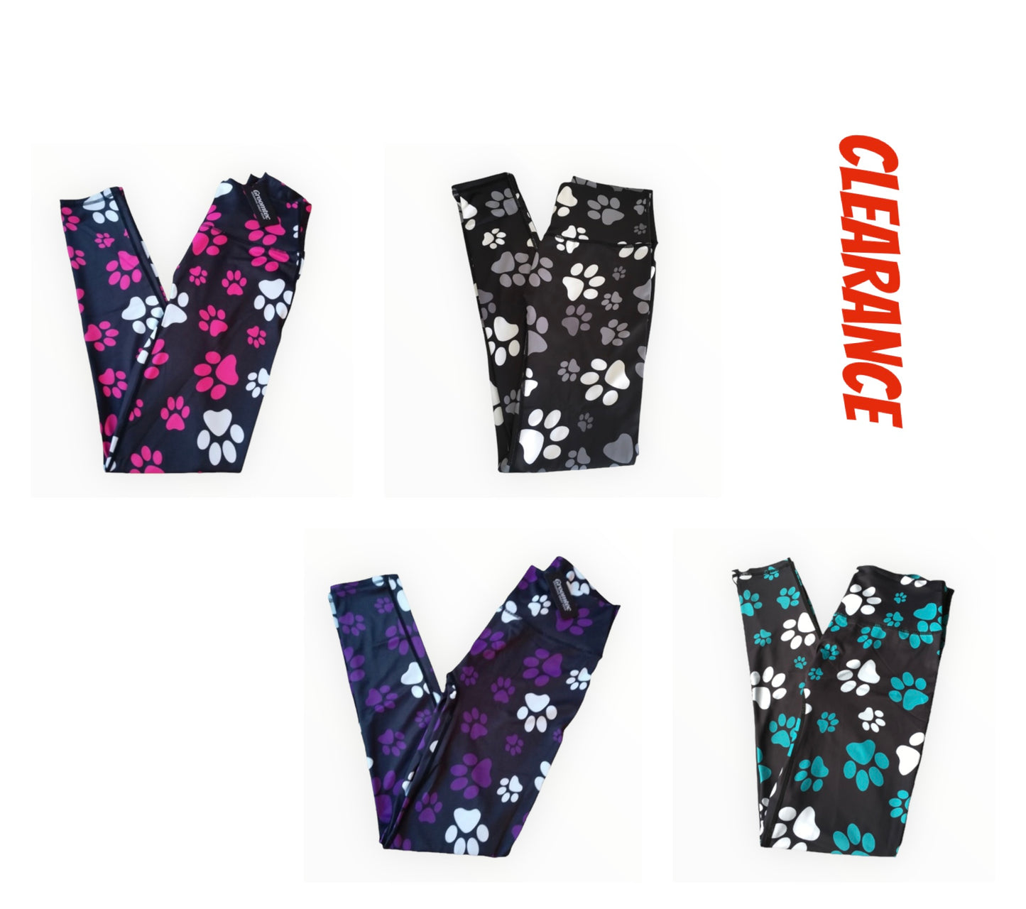 Clearance Paw Print Leggings