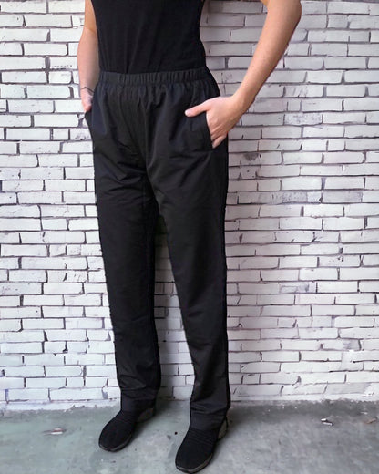 Hair resistant Grooming Trousers In black with elasticated waist -GroomtecApparel