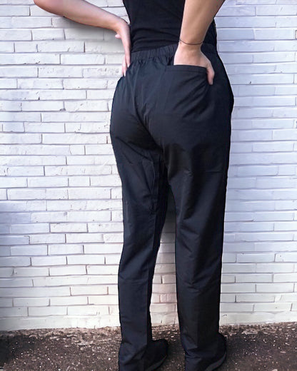 Hair Resistant Grooming Trousers  In black with elasticated waist- GroomtecApparel