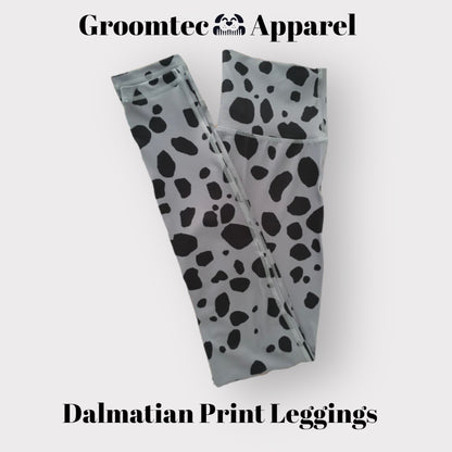 Dalmatian Print Leggings - GroomtecApparel