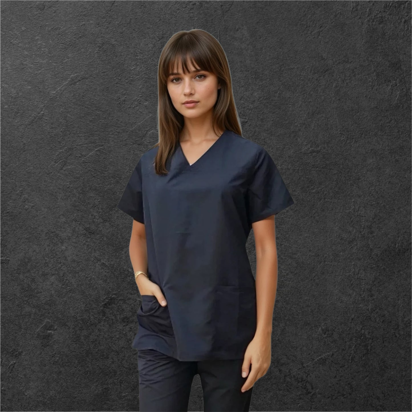 Plain V Neck Tunic- No Logo!
